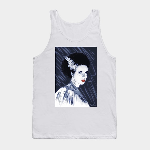 Elsa Lanchester - An illustration by Paul Cemmick Tank Top by PLAYDIGITAL2020